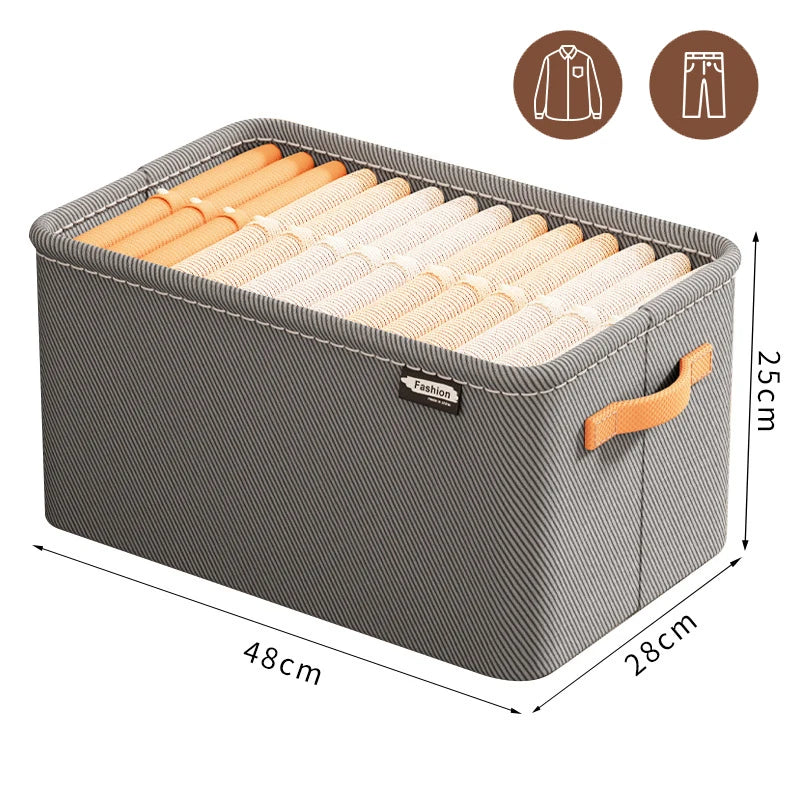 Organizer Armadio in TNT – Contenitore per Pantaloni, Maglioni e Jeans