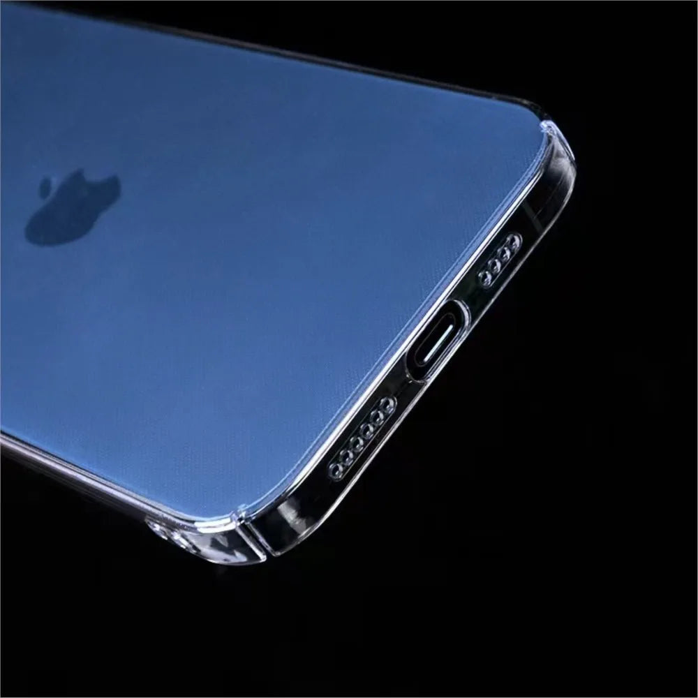Cover iPhone Trasparente Anti-Ingiallimento – Compatibile iPhone 7 a 16 Pro Max
