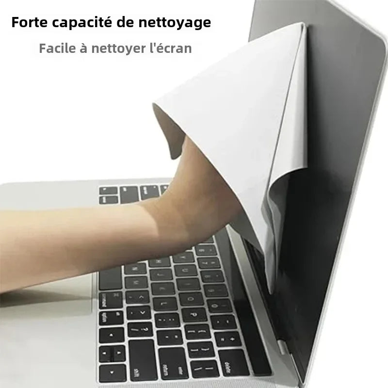 Panno Protettivo in Microfibra per MacBook – Copri Tastiera Antipolvere e Pulizia Schermo 13”/15”/16”