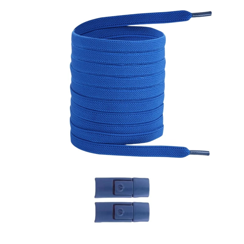 Lacci Elastici Senza Nodo con Chiusura a Pressione – Piatti 8mm per Sneaker, Bambini e Adulti