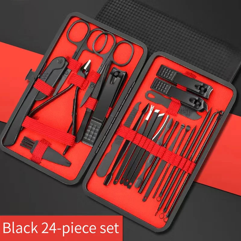 Set Taglia Unghie Professionale – Kit Manicure e Pedicure in Acciaio Inox