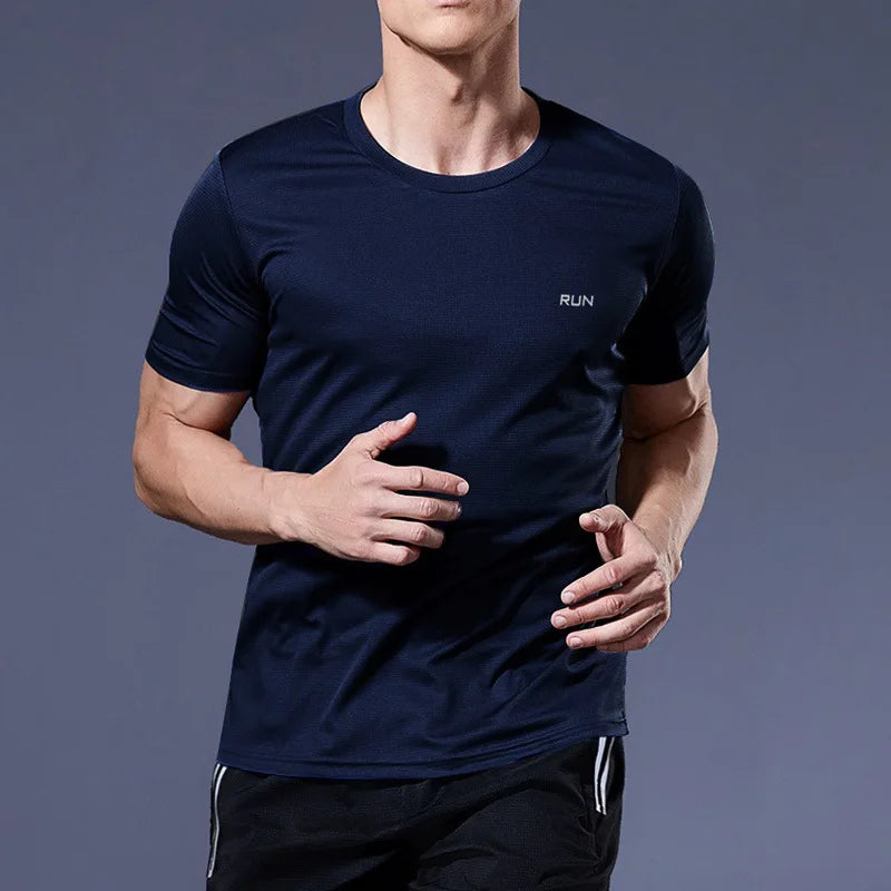 Maglia Sportiva Uomo Asciugatura Rapida – T-Shirt Compressione per Running, Calcio e Fitness
