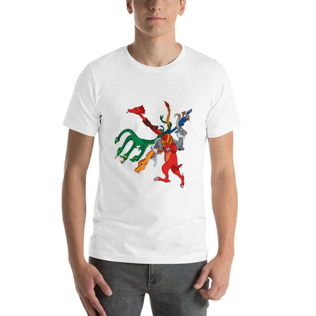 Dragon Print Classic T-Shirt – Men's Casual Tee