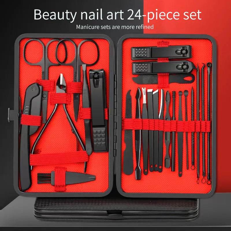 Set Taglia Unghie Professionale – Kit Manicure e Pedicure in Acciaio Inox