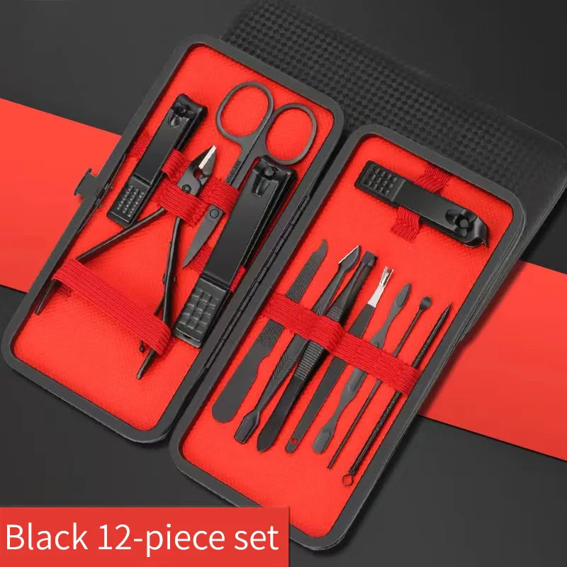Set Taglia Unghie Professionale – Kit Manicure e Pedicure in Acciaio Inox