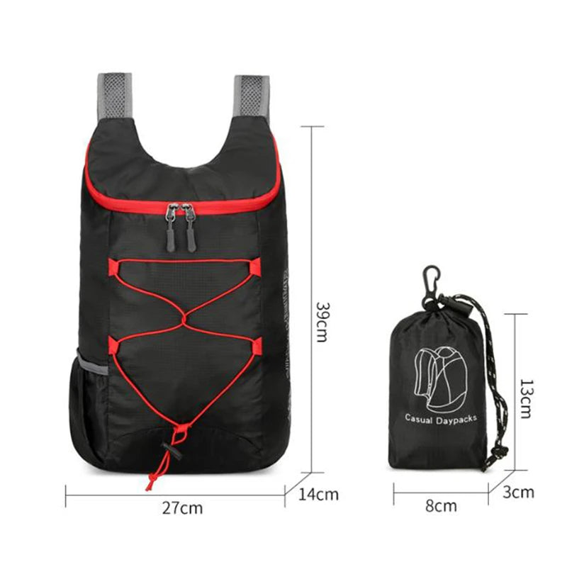 Zaino Pieghevole Outdoor 20L – Ultraleggero, Impermeabile, per Trekking e Viaggio