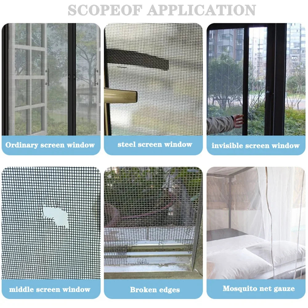 Self-Adhesive Mosquito Net Repair Tape – Waterproof Window Screen Patch