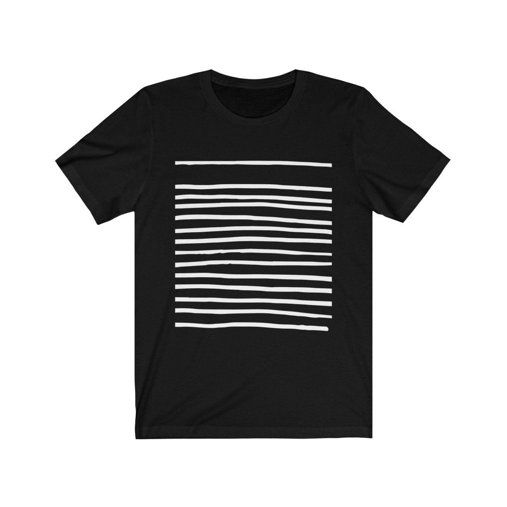 Lines T-Shirt - Men's Black Graphic Tee