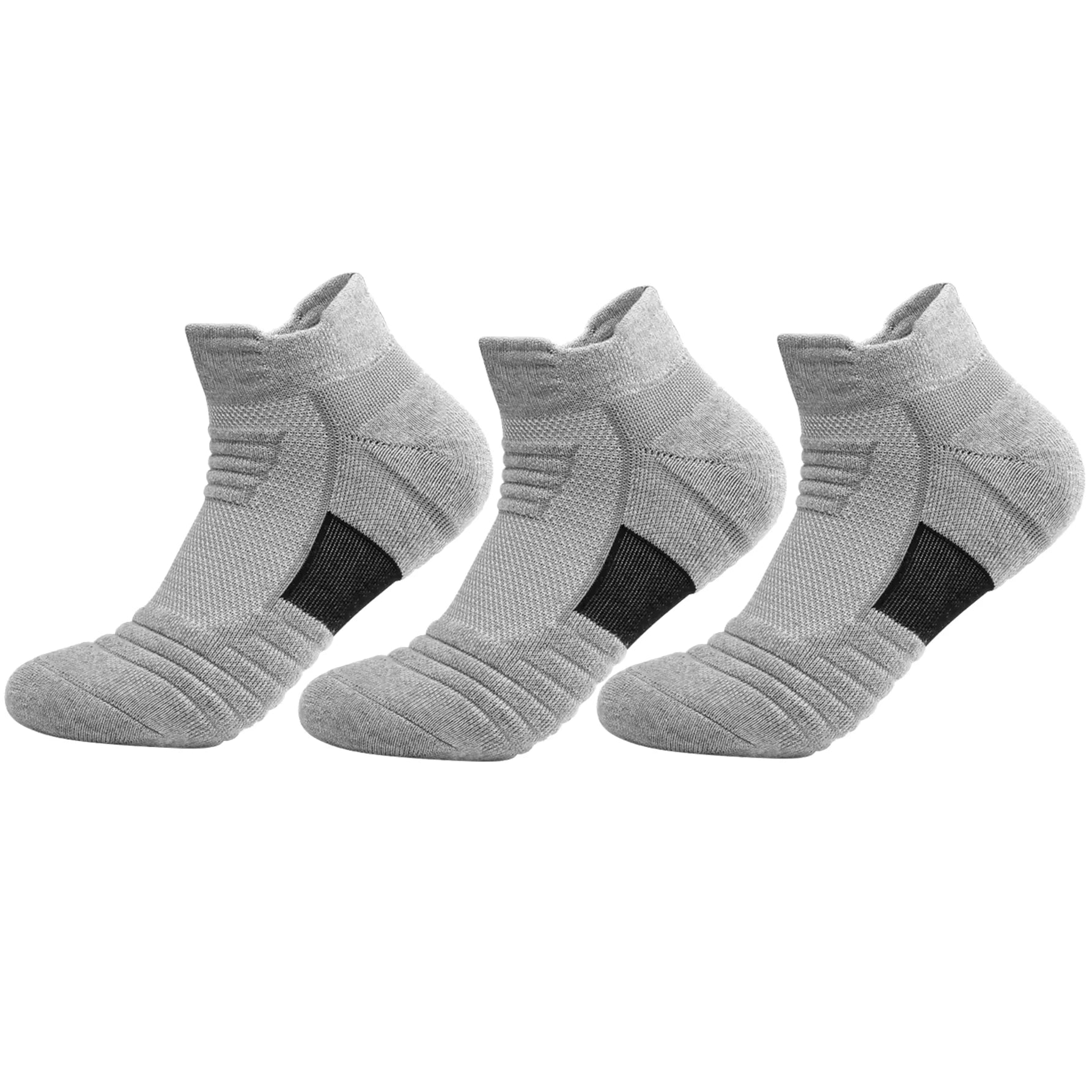 Calzini Sportivi Traspiranti a Rete con Spugna – Set 3 Paia per Running, Trekking e Sport