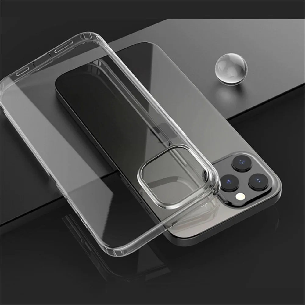 Cover iPhone Trasparente Anti-Ingiallimento – Compatibile iPhone 7 a 16 Pro Max