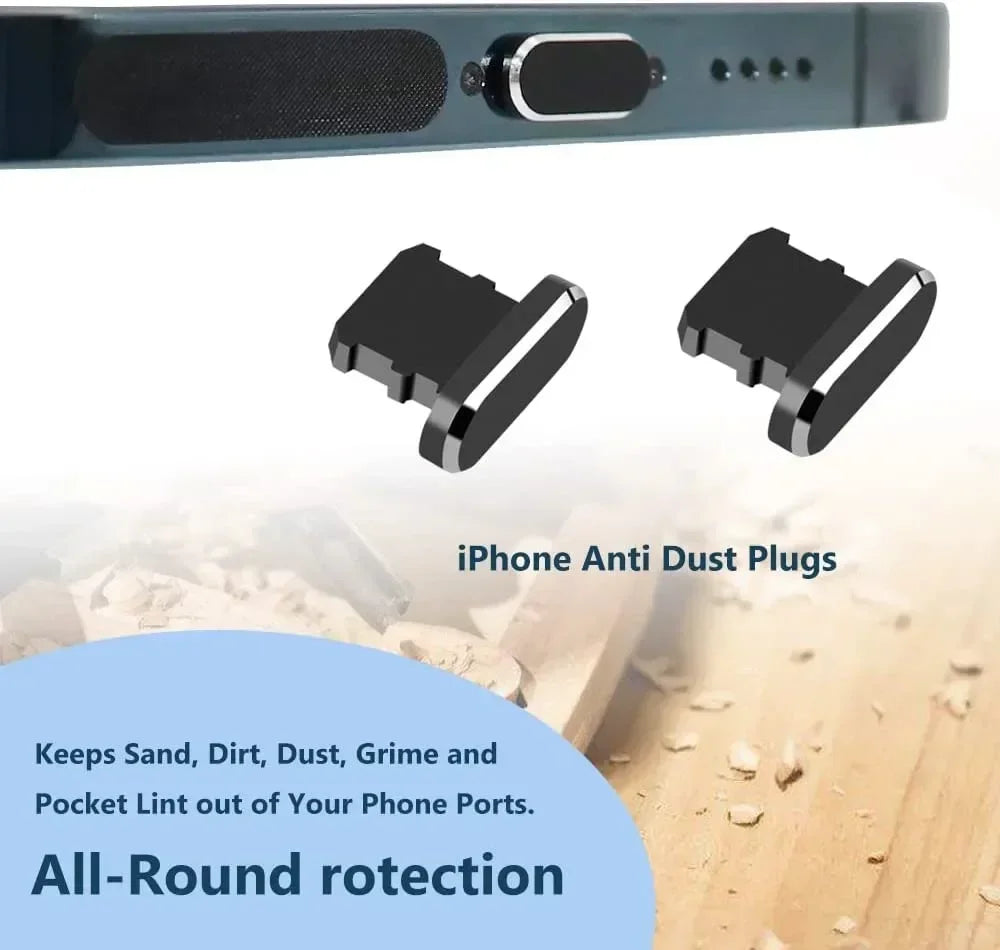 Kit Pulizia Smartphone – Spazzole, Tappi Antipolvere e Pennelli per iPhone, Samsung, Xiaomi