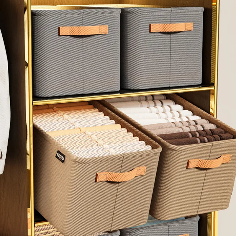 Organizer Armadio in TNT – Contenitore per Pantaloni, Maglioni e Jeans