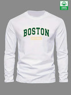 Herren-Langarmshirt Boston EST 1997 – 100 % Baumwolle
