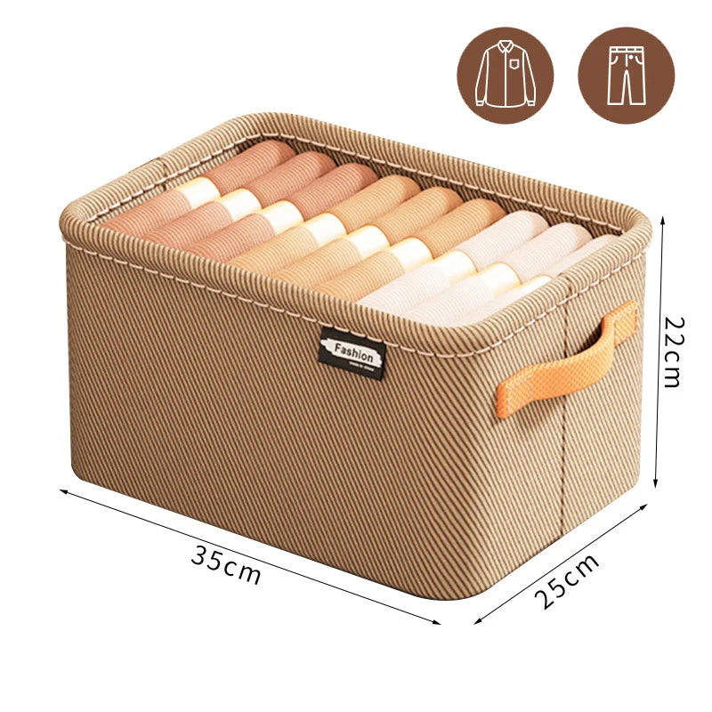 Organizer Armadio in TNT – Contenitore per Pantaloni, Maglioni e Jeans