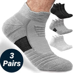 3 Pairs Anti-Slip Football Socks Men Sock Short Long Tube Soccer Basketball Sport Breathable Deodorous 39-45 Running Hiking