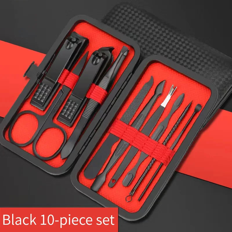 Set Taglia Unghie Professionale – Kit Manicure e Pedicure in Acciaio Inox
