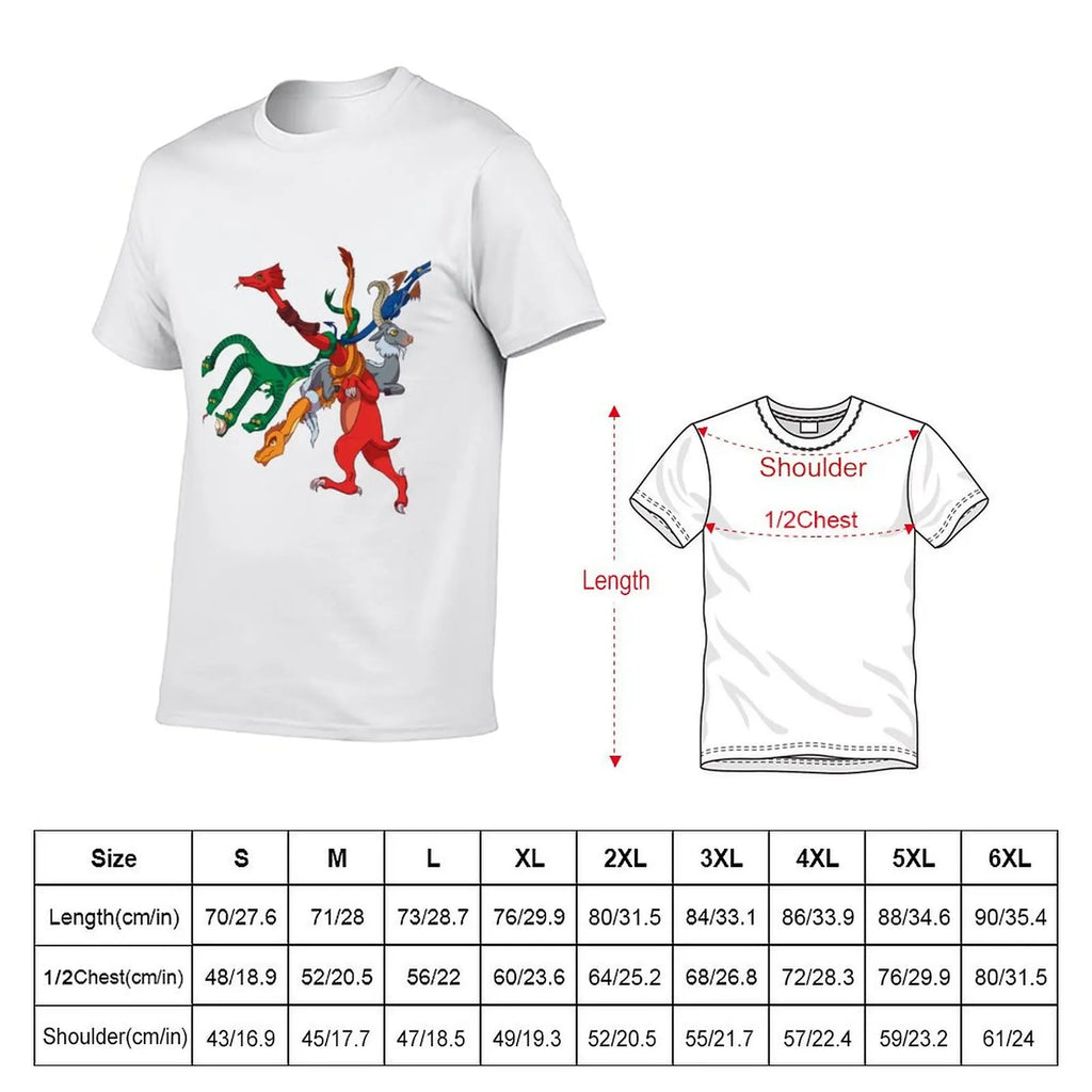 Dragon Print Classic T-Shirt – Men's Casual Tee