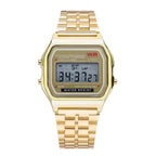 Orologio Digitale LED F91W con Cinturino in Acciaio – Unisex Multifunzione Sport ed Eleganza