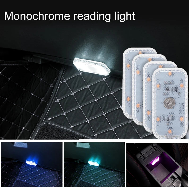 Luce LED Touch Wireless per Interni Auto – Ricarica USB, Soffitto e Portiera