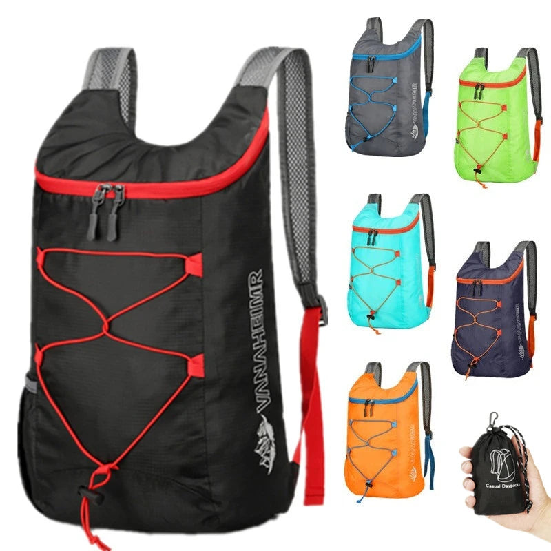 Zaino Pieghevole Outdoor 20L – Ultraleggero, Impermeabile, per Trekking e Viaggio