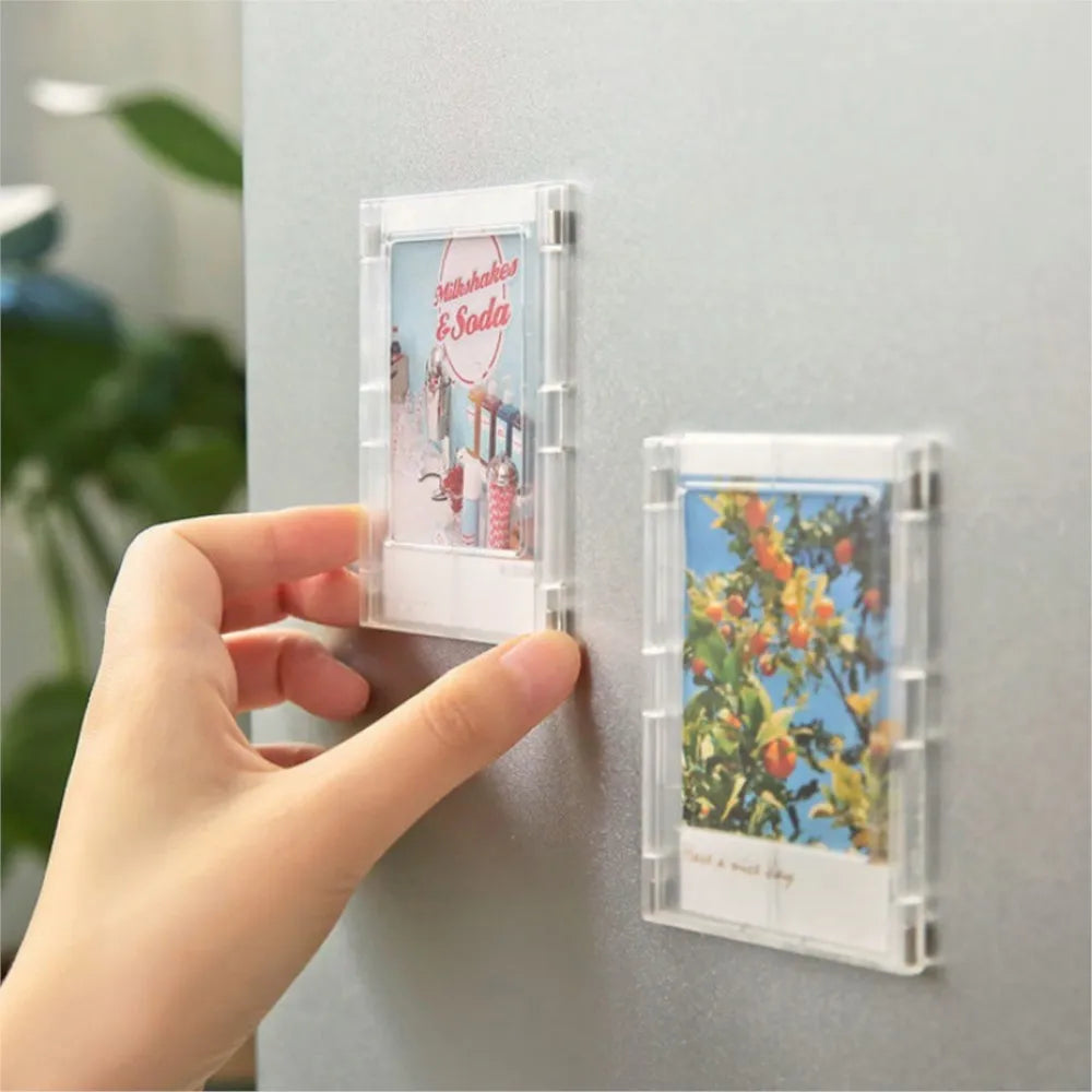 Mini-Magnet-Bilderrahmen 2,5 Zoll × 3,5 Zoll – Packung mit 1, 5 oder 10