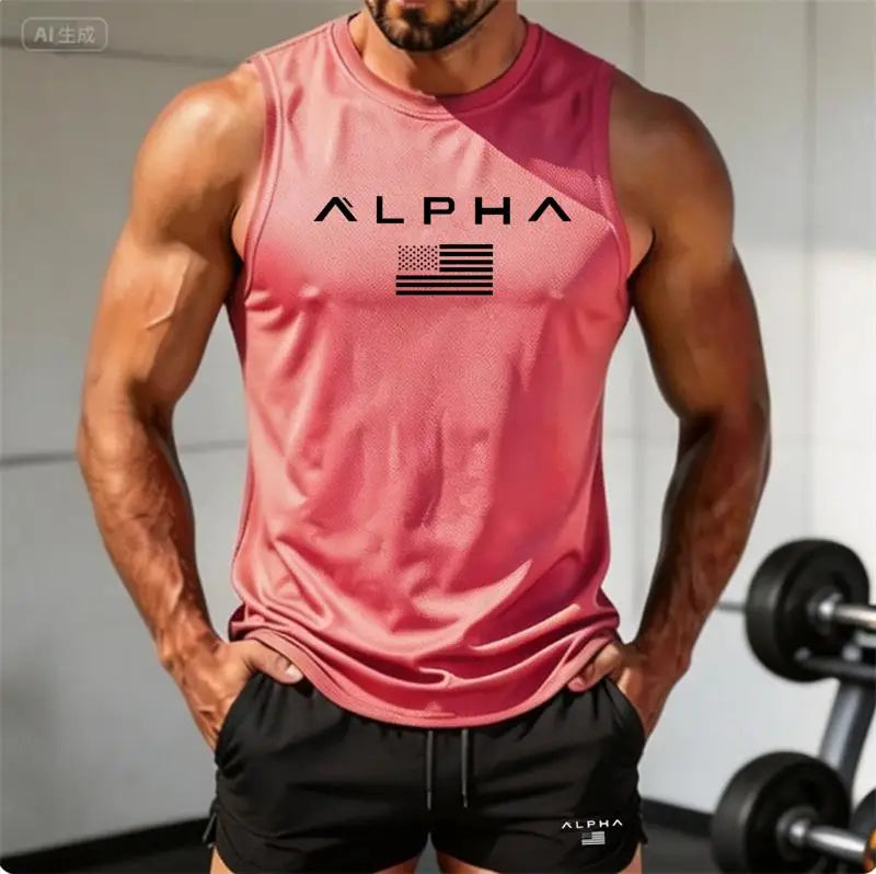 Men's Printed Fitness Vest & Shorts Set – Quick-Dry Basketball Activewear