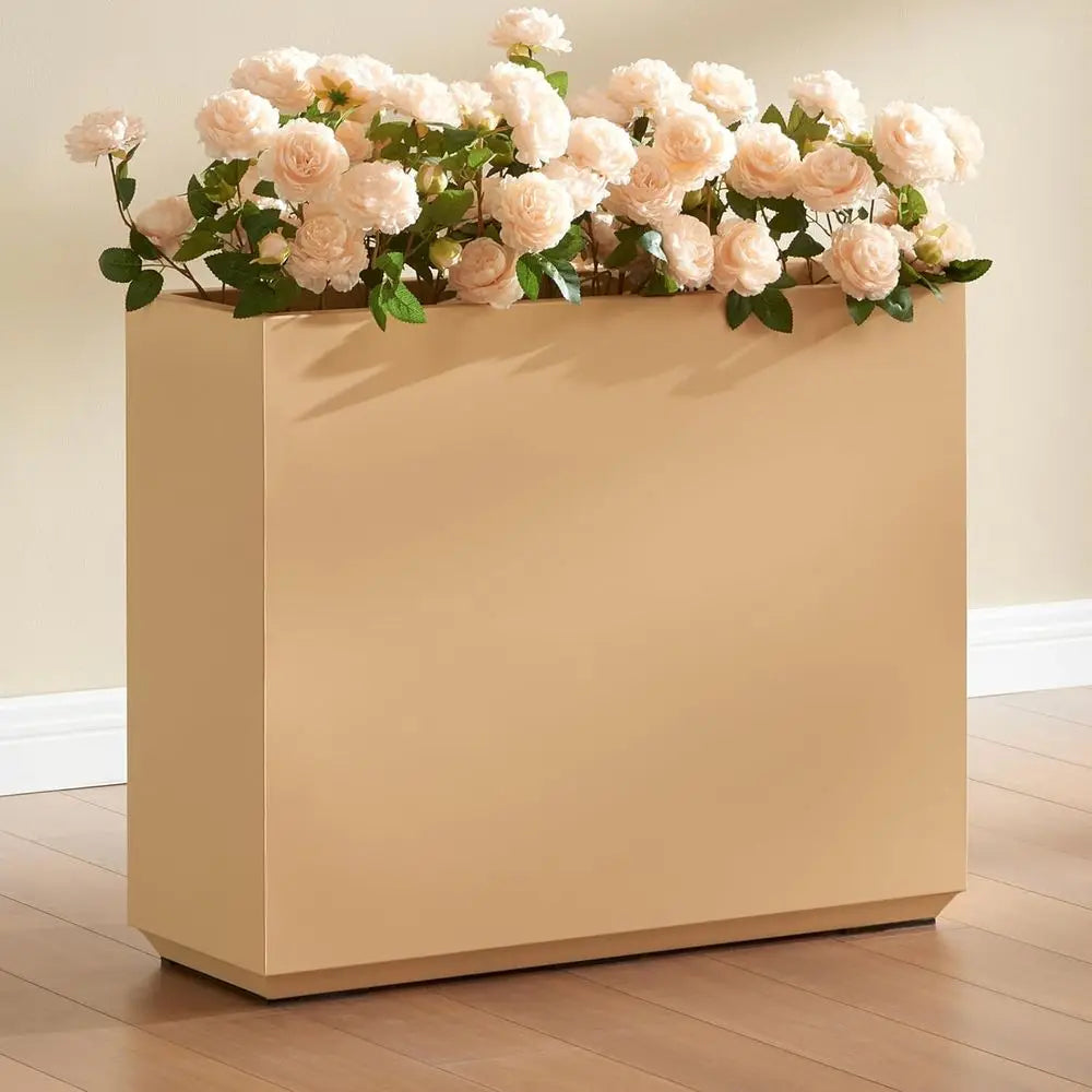 Fioriera da Esterno Alta 76cm – Vaso Divisorio Coral Peach per Giardino e Terrazzo