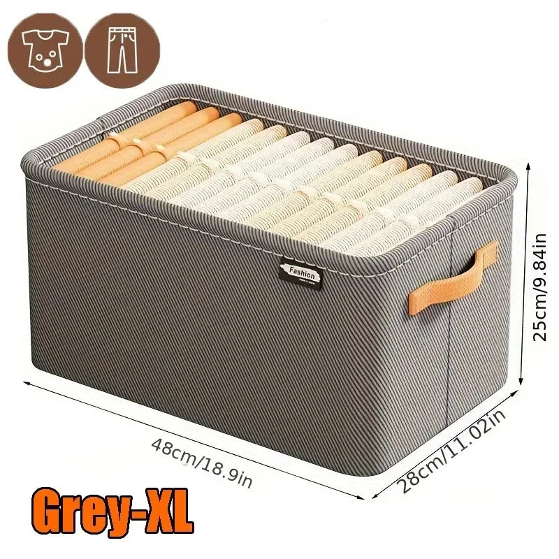Kleiderschrank-Organizer aus Vliesstoff – Aufbewahrungsbox für Hosen, Pullover und Jeans