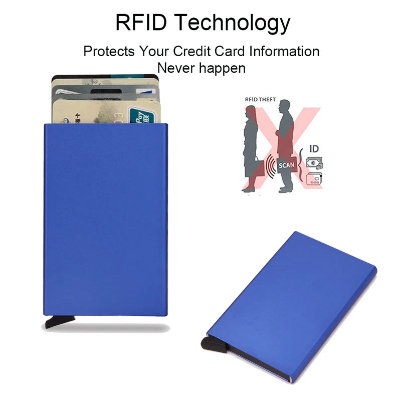 Portafoglio Slim RFID con Porta Carte Pop-Up – Uomo e Donna