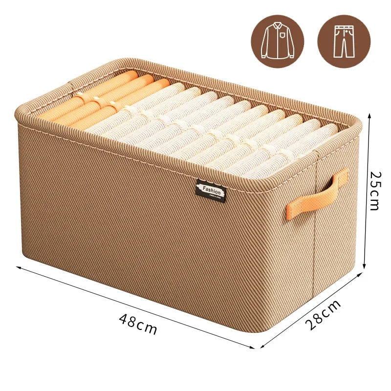 Organizer Armadio in TNT – Contenitore per Pantaloni, Maglioni e Jeans