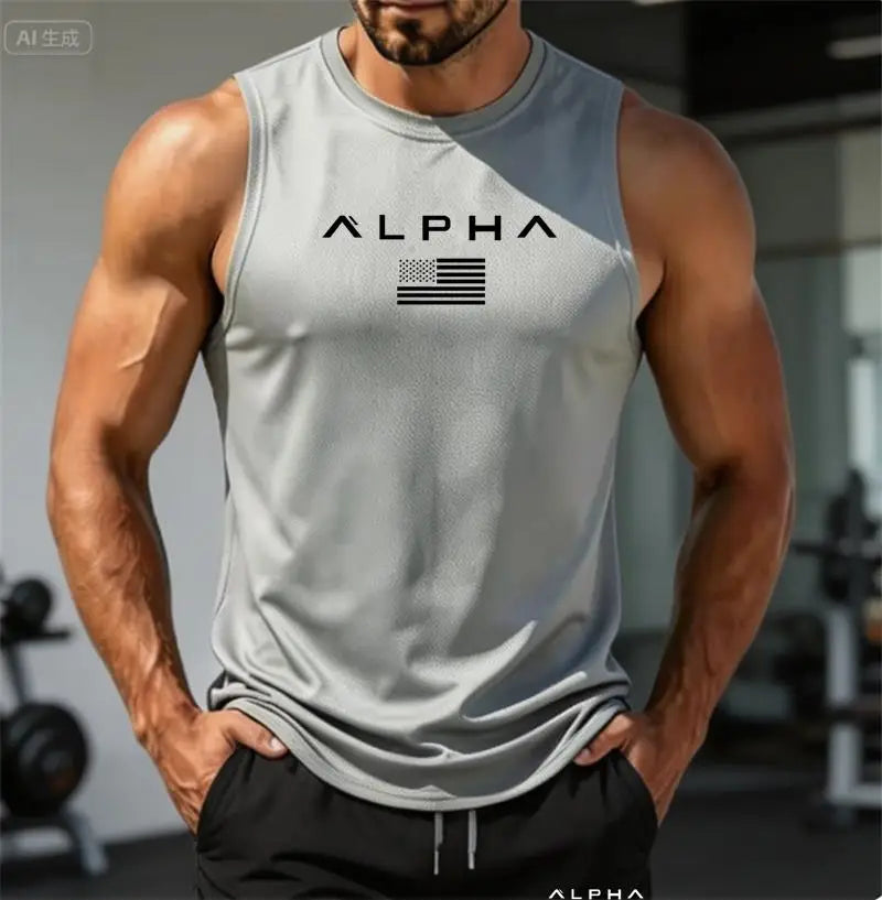 Men's Printed Fitness Vest & Shorts Set – Quick-Dry Basketball Activewear