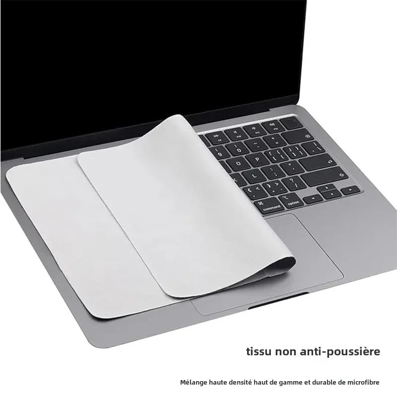 Panno Protettivo in Microfibra per MacBook – Copri Tastiera Antipolvere e Pulizia Schermo 13”/15”/16”
