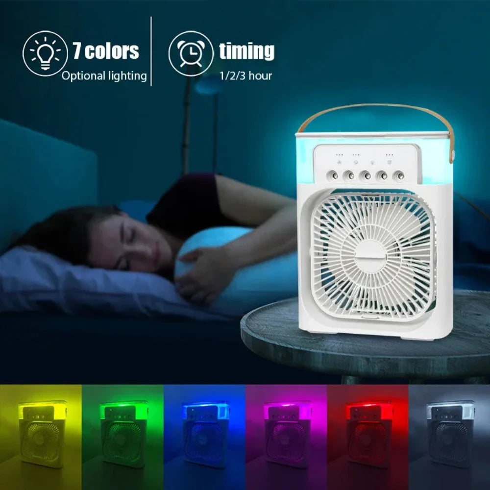 Portable Desktop Air Cooler — 3-in-1 USB Fan