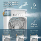 Portable Desktop Air Cooler — 3-in-1 USB Fan