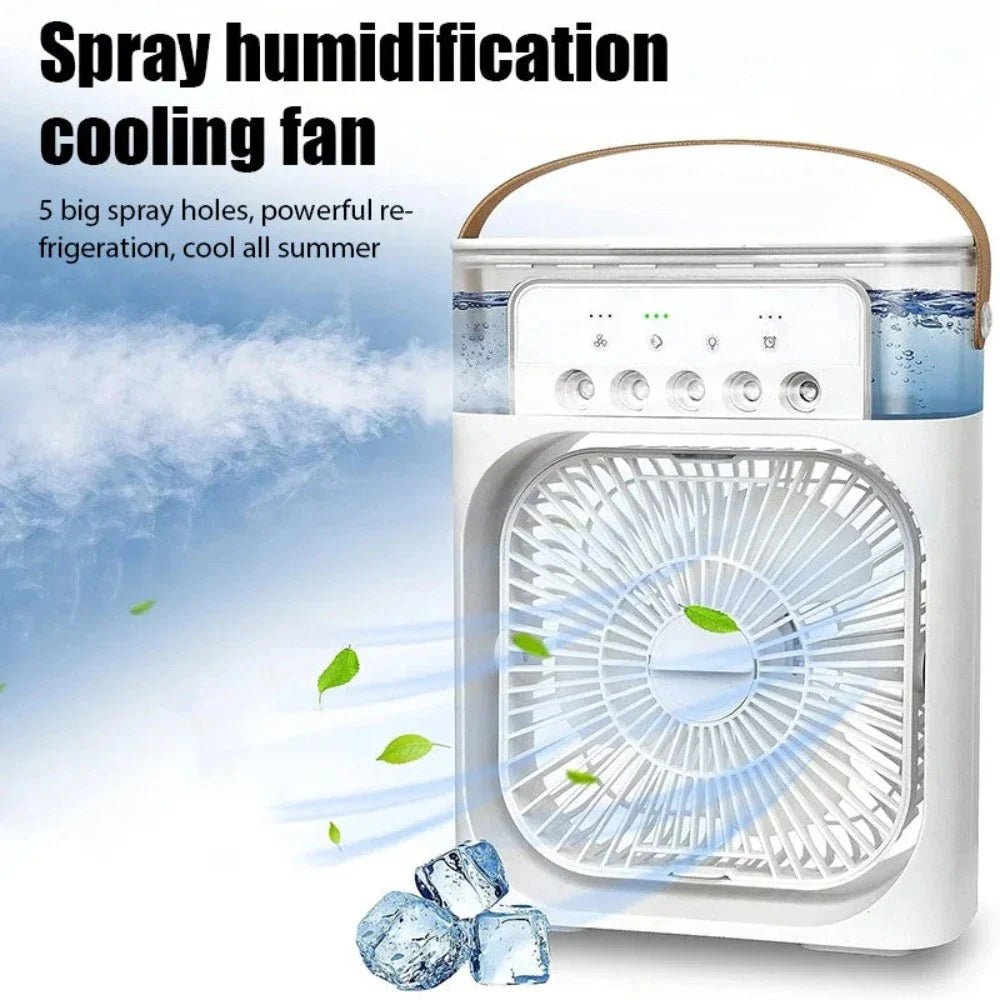 Portable Desktop Air Cooler — 3-in-1 USB Fan