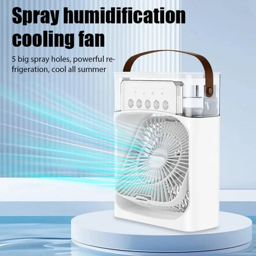 Portable Desktop Air Cooler — 3-in-1 USB Fan