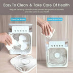 Portable Desktop Air Cooler — 3-in-1 USB Fan
