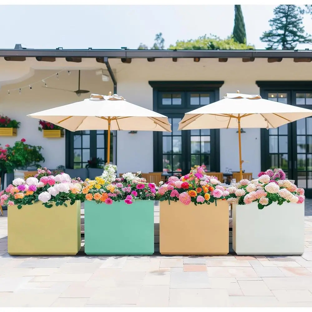 Fioriera da Esterno Alta 76cm – Vaso Divisorio Coral Peach per Giardino e Terrazzo