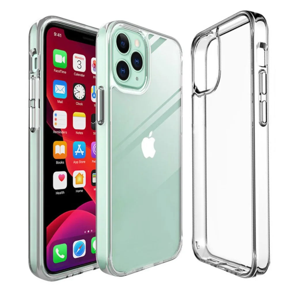 Cover iPhone Trasparente Anti-Ingiallimento – Compatibile iPhone 7 a 16 Pro Max