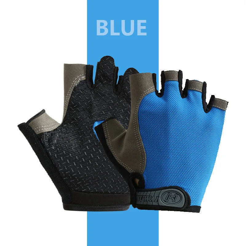 Guanti Senza Dita Traspiranti Antiscivolo – Unisex per Palestra, Ciclismo, Pesca e Sport Outdoor