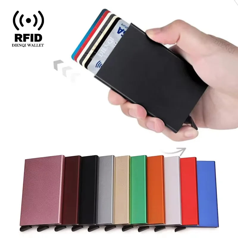 Portafoglio Slim RFID con Porta Carte Pop-Up – Uomo e Donna