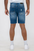 Gewaschene Jeansshorts im Used-Look — Herren Freizeit