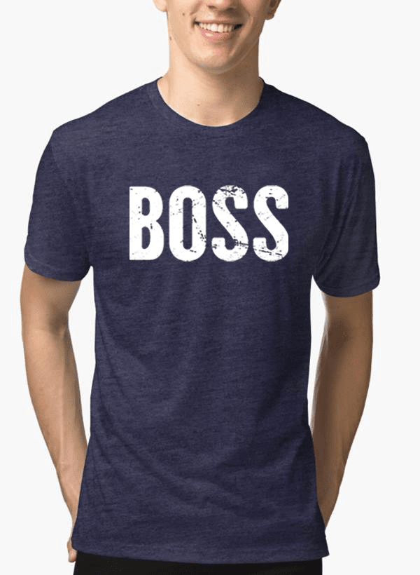 Boss Melange T-Shirt — Half Sleeve