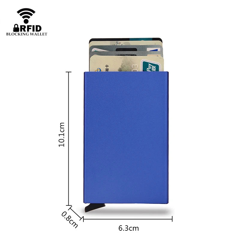 Portafoglio Slim RFID con Porta Carte Pop-Up – Uomo e Donna