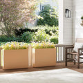 Fioriera da Esterno Alta 76cm – Vaso Divisorio Coral Peach per Giardino e Terrazzo