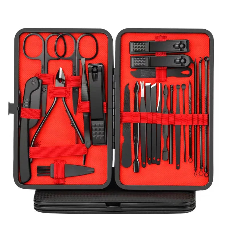 Set Taglia Unghie Professionale – Kit Manicure e Pedicure in Acciaio Inox