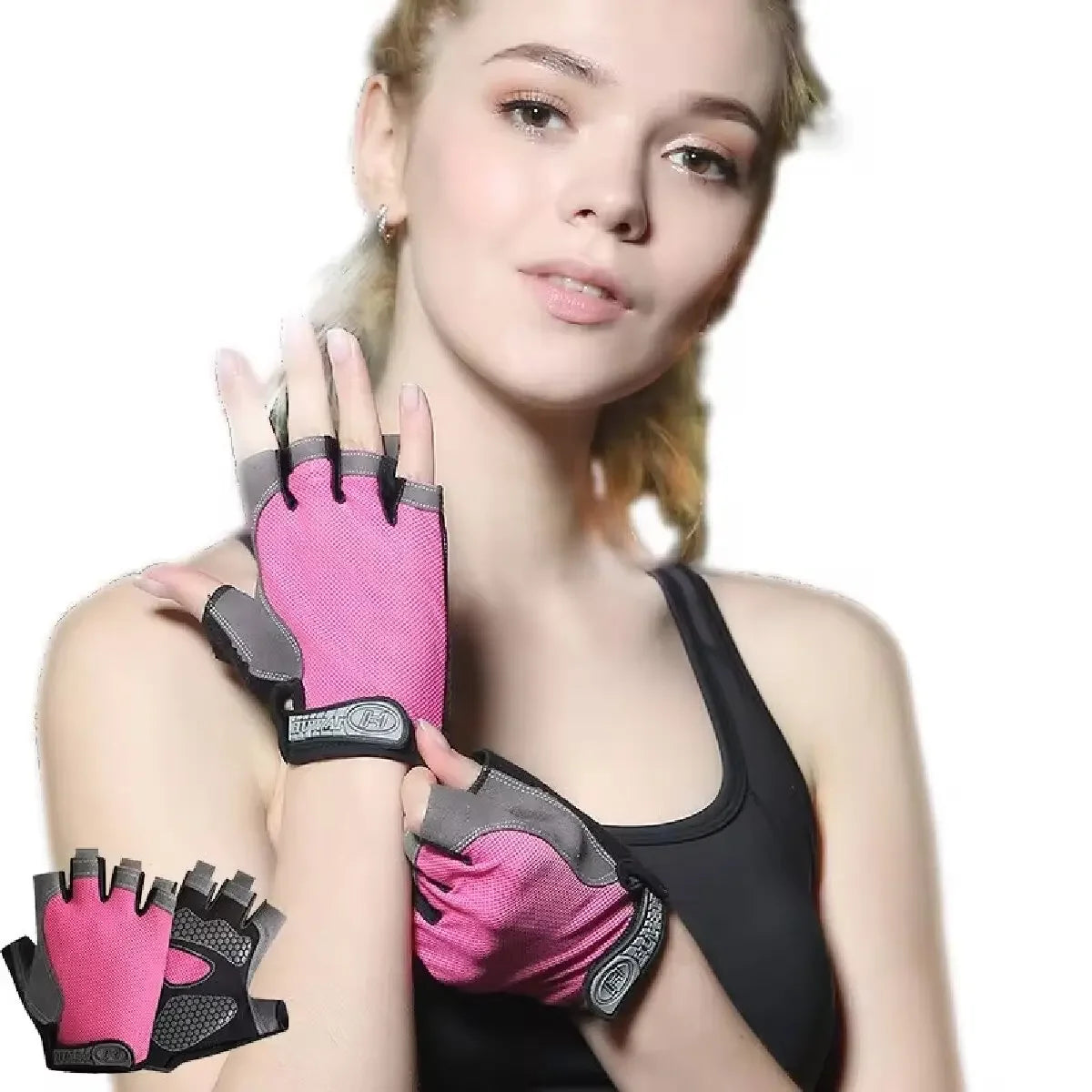 Guanti Senza Dita Traspiranti Antiscivolo – Unisex per Palestra, Ciclismo, Pesca e Sport Outdoor