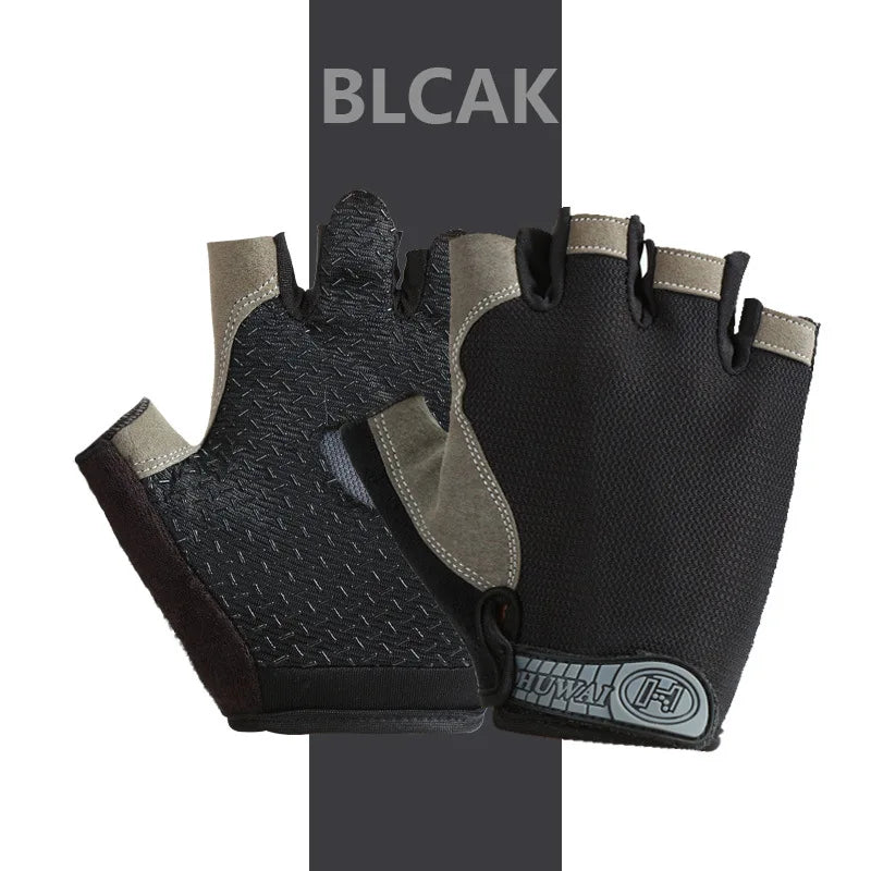 Guanti Senza Dita Traspiranti Antiscivolo – Unisex per Palestra, Ciclismo, Pesca e Sport Outdoor