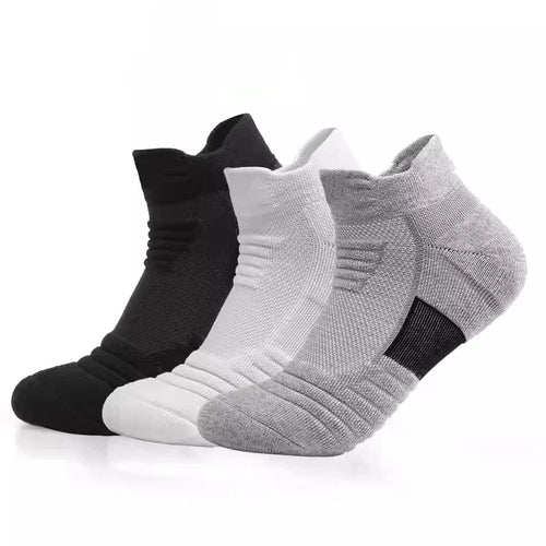 Calzini Sportivi Traspiranti a Rete con Spugna – Set 3 Paia per Running, Trekking e Sport