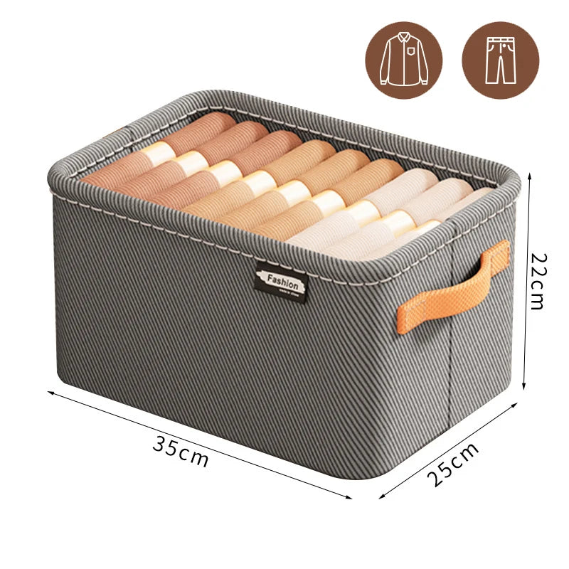 Organizer Armadio in TNT – Contenitore per Pantaloni, Maglioni e Jeans